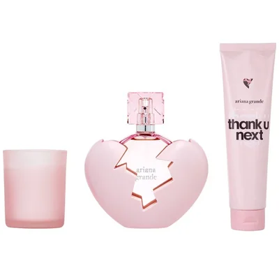 Set Eau de Parfum Ariana Grande 3Pc Thank U Next 100 Ml para Mujer