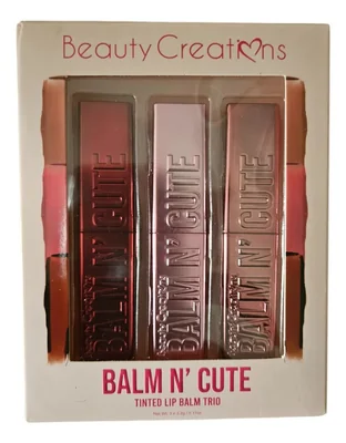Beauty Creations,set De 3 Tintas Balsamos Labiales Brillantes, 3 labiales