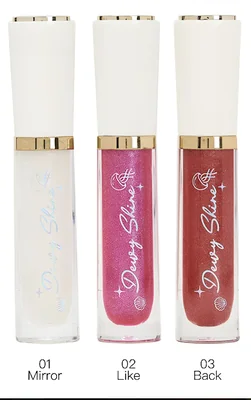 Dewy Bling Lip Gloss Set de 3 Tonos