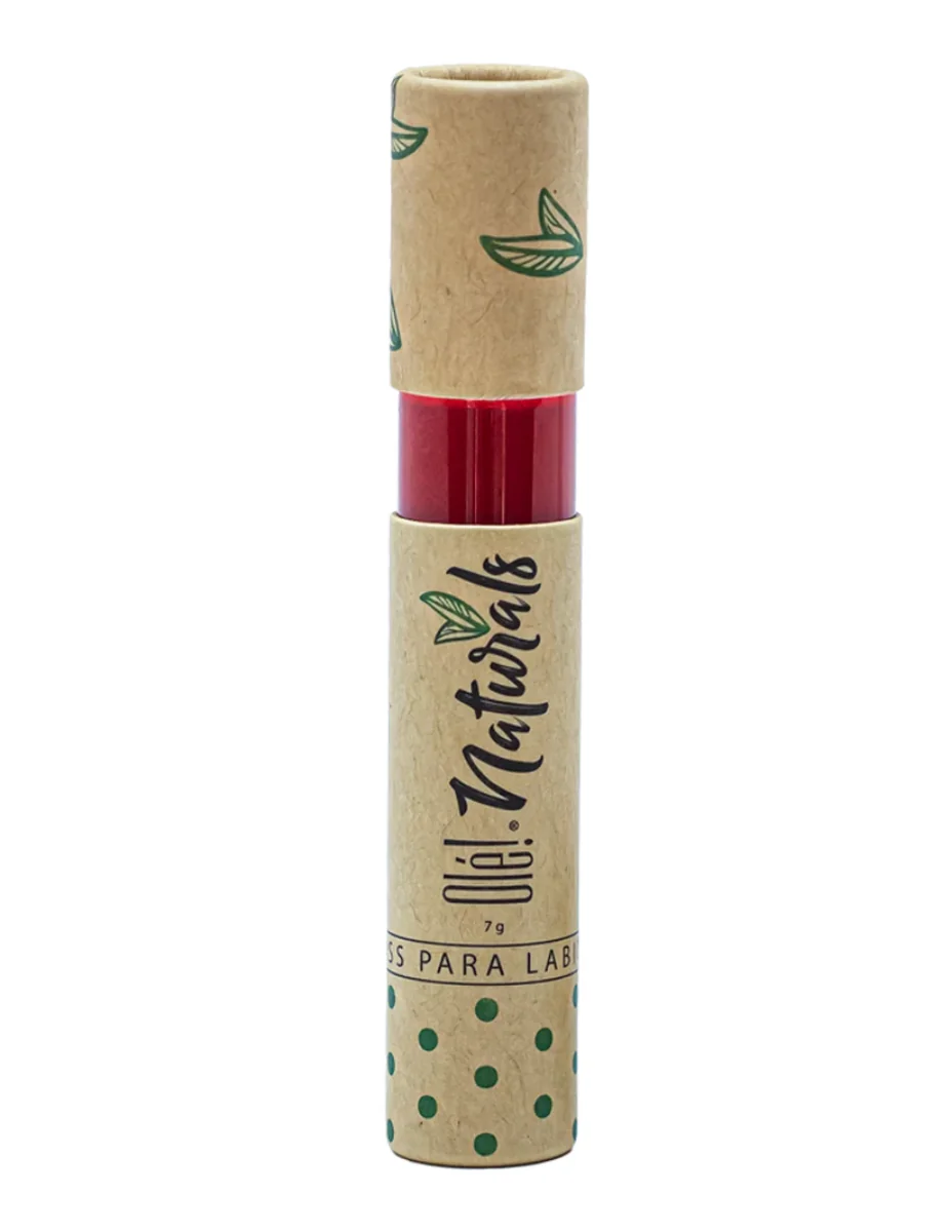 Lip Gloss ExtraBrillo Olé! Naturals Rojo.