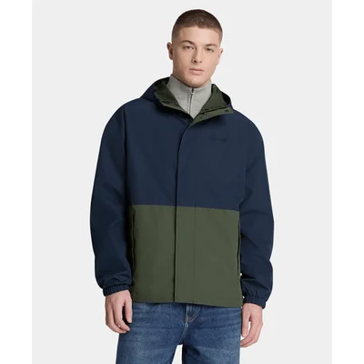 Chamarra impermeable para hombre, Azul