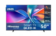 Hisense Smart TV QLED 50QD6QV 50", 4K Ultra HD, Negro
