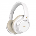 Acteck Audífonos con Micrófono HP750, Bluetooth, Cancelación de Ruido, Alámbrico/Inalámbrico, USB-C, Blanco