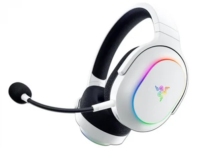 Razer Audífonos Gamer con Micrófono Barracuda X Chroma, Bluetooth, Cancelación de Ruido, Inalámbrico, USB, para Xbox One/Xbox Series X|S/Nintendo Switch/PC/Smartphone, Blanco