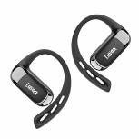 Luvaa Audífonos Intrauriculares Deportivos con Micrófono Openear Air Flow, Inalámbrico, Bluetooth, Cancelación de Ruido, Negro