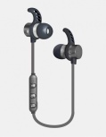 Ginga Audífonos Intrauriculares Deportivos con Micrófono GI18AUD01BT-GR, Inalámbrico, Bluetooth, Gris