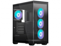 Gabinete Munfrost POLARIS, Full Tower, ATX/Micro-ATX/Mini-ITX, USB 2.0/3.0, sin Fuente, 4 Ventiladores Instalados, Negro
