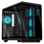 Gabinete DXT Gaming Titan X, Midi-Tower, ATX/Micro-ATX/Mini-ITX, USB 2.0/3.0, sin Fuente, 4 Ventiladores Instalados, Negro