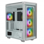 Gabinete XPG BATTLE CRUISER II PST, Midi-Tower, ATX/EATX/Micro-ATX/Mini-ITX, USB 2.0, sin Fuente, 4 Ventiladores Instalados, Blanco
