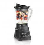Hamilton Beach Licuadora Power Elite, 1.20 Litros, Vaso de Vidrio, Negro