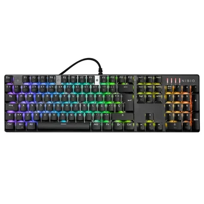 Teclado Gamer Nibio MK500 Impact RGB Negro Openbox