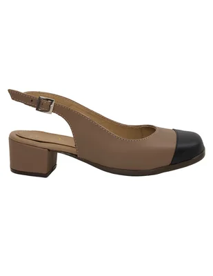 Zapato de tacón suave pies zapato con correa "de" piel "para mujer"