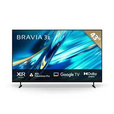 BRAVIA 3 II | XR Processor | 4K Ultra HD | Alto rango dinámico (HDR) | Smart TV (Google TV)