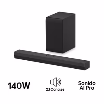 LG Soundbar | Barra de Sonido S30A | 140W | 2.1 canales |  WOW Orchestra e interfaz WOW S30A