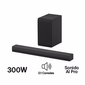 LG Soundbar | Barra de Sonido LG S40T | 300W | 2.1 canales | AI Sound Pro S40T