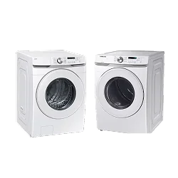 Combo Lavadora Carga frontal con AI Ecobubble blanca Secadora con Sensor Dry blanca