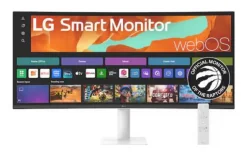 Monitor Curvo LG Smart Monitor LED VA 34", 3440x1440 Ultra Wide Quad HD, FreeSync, 120Hz, HDMI, Bocinas Integradas, Negro/Blanco