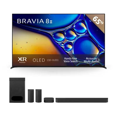 Combo: Televisor BRAVIA 8 II | Procesador XR | OLED | 4K Ultra HD + BRAVIA Theatre System 6 |