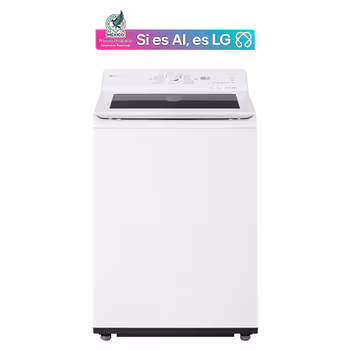 Lavadora LG Carga Superior AI DD™ (Inteligencia Artificial) TurboWash™ con Perilla + Panel LED táctil 25kg - Blanco - WT25EWTX6 WT25EWTX6