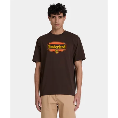 Playera de manga corta Heritage Seal para hombre, Café