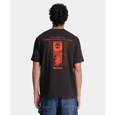 Playera Gráfica New Hampshire Heritage para hombre, Negro