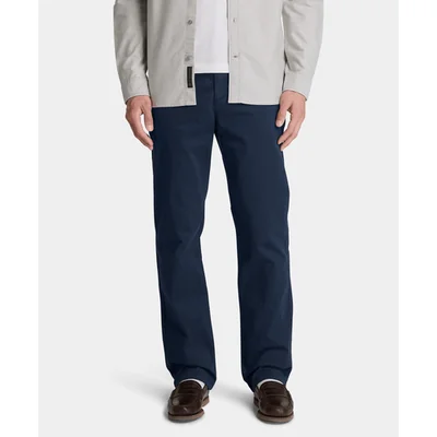 Pantalón chino recto para hombre, Azul