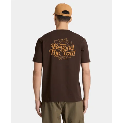 Playera de manga corta gráfica para hombre, Café