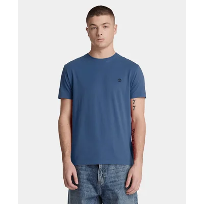 Playera de manga corta slim Oyster River para hombre, Azul