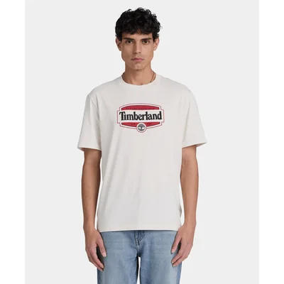 Playera de manga corta Heritage Seal para hombre, Beige