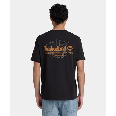 Playera gráfica manga corta Bootmakers para hombre, Negro