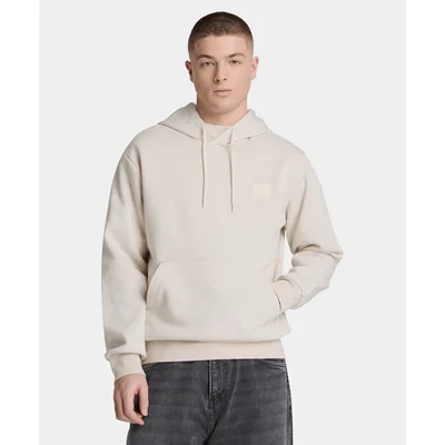 Sudadera con gorro y logo de silicona para hombre, Beige