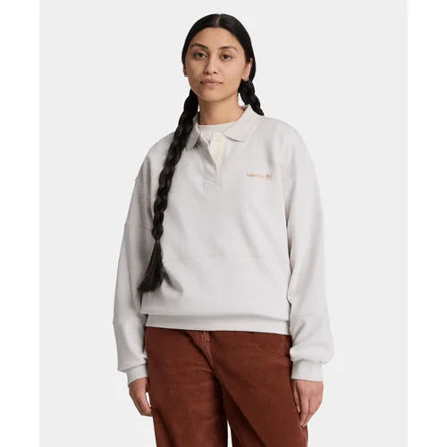 Sudadera de rugby para mujer, Beige