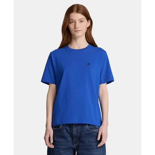 Playera de manga corta para mujer, Azul