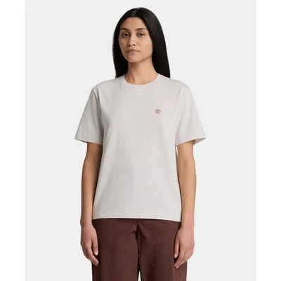 Playera de manga corta para mujer, Beige