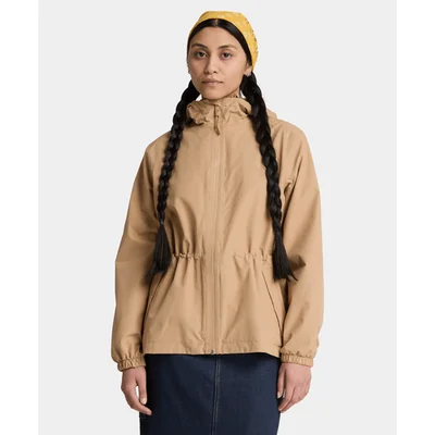 Chamarra impermeable para mujer, Beige