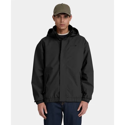 Chamarra bomber impermeable para hombre, Negro