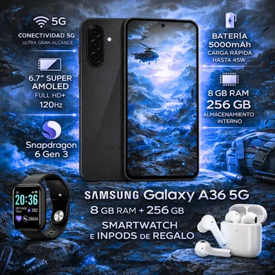 Samsung Galaxy A36 256 Gb 8 Ram Negro