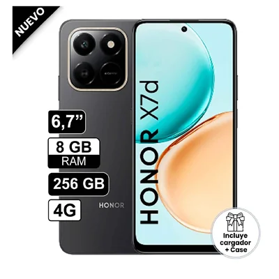 Honor X7D 4G 256GB 8Ram Color Negro Libre