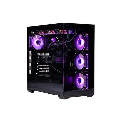 Gabinete Naceb Nebula NA0637N MidiTower ATX Cristal Templado 4 Ventiladores Negro