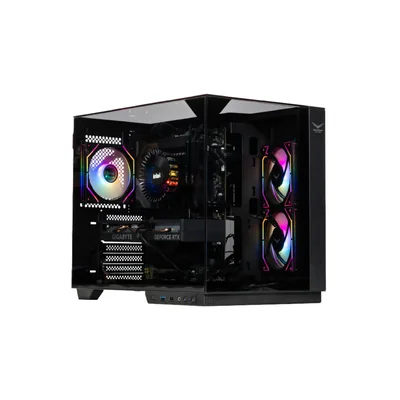 Gabinete Naceb Iris Nano NA0638 Gamer MicroATX Cristal Templado Negro