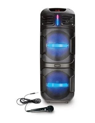 Bocina Misik MB2220 12" Portátil TWS Luz LED Inalámbrica Bluetooth.