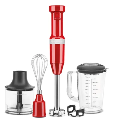 Licuadora de Inmersion KitchenAid 7KHBV83MPA C/Acc 1L Roja SYP-Y3