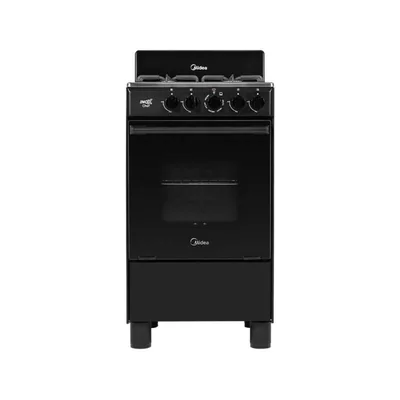 Estufa Midea MGS20FS1BAABB / MGS20FS1BABB 20"4 Quemadores / Cubierta Acero Inox Negro ORTY* ENTREGA SOLO VALIDA EN LA CD