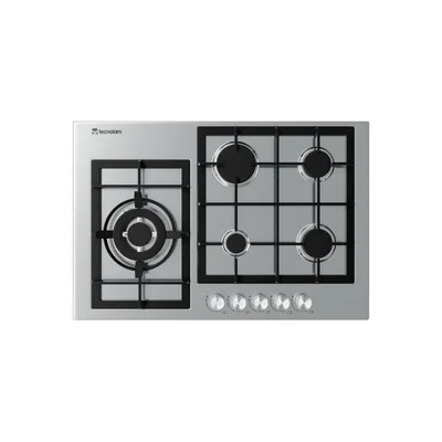 Estufa con alimentación a gas - Tecnolam LG705.AC color plateado - 5 hornallas