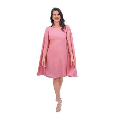 Vestido Liso con Manga de Cauda la Difference para Mujer