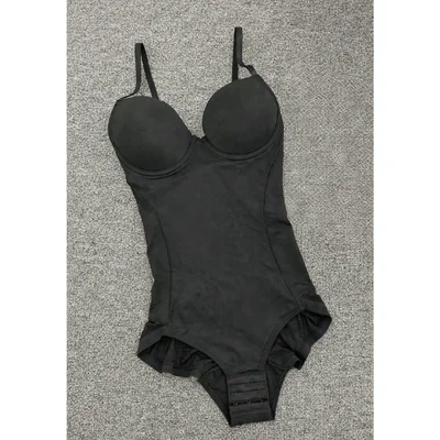 Body Moldeador para Mujer Negro con Escote Profundo en V, Sujetador Integrado y Control de Abdomen, Estiliza la Figura