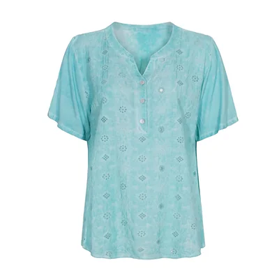 Blusa Escote V Ecof By Ecofashion para Mujer