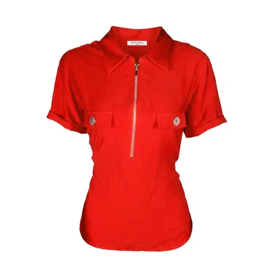 Blusa Manga Corta con Cierre Philosophy Woman para Mujer
