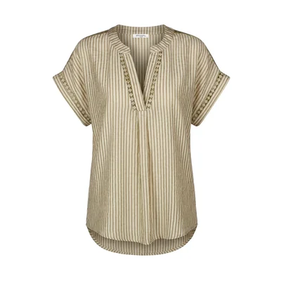 Blusa Manga Corta a Rayas Philosophy Woman para Mujer