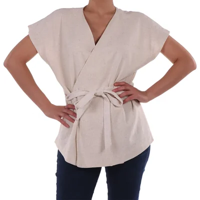 Blusa Escote Cruzado Hombro Caído Delirium para Mujer